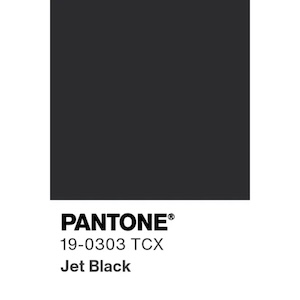 Чорний 19-0303  Jet Black