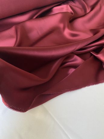 Натуральний 100% шовк mulberry Бордо винний