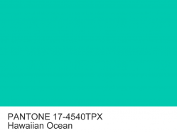 Anilin dye PANTONE 17-4540 TPX Hawaiian Ocean