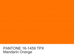 Anilin dye PANTONE 16-1459 TPX Mandarin Orange