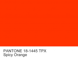 Anilin dye PANTONE 18-1445 TPX Spicy Orange