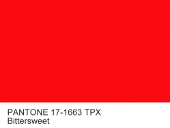 Anilin dye PANTONE 17-1663 TPX Bittersweet